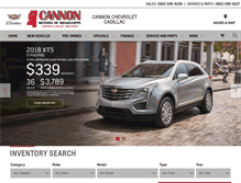 Tablet Screenshot of cannonchevrolet.com